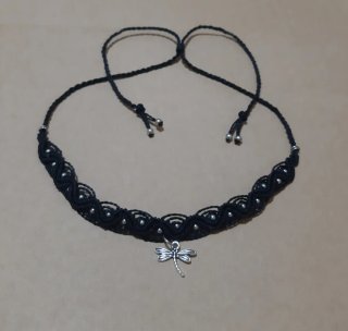 Gargantilla Choker Vintage con Libélula