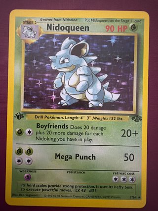 Carta Pokémon Nidoqueen 1ª Edición 1999