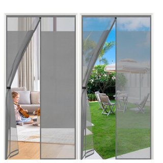 Mosquitera Magnética para Puerta Sekey 90x210 Gris