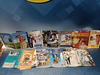 Lote 10 caratulas VHS, películas comedias, serie B, videoclub , años 80