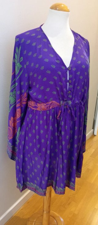 Blusa Estampada Morada y Verde