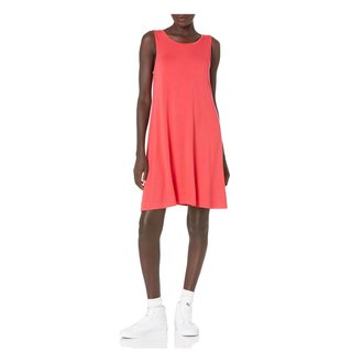 Vestido de Vuelo sin Mangas Amazon Essentials Rojo talla XS