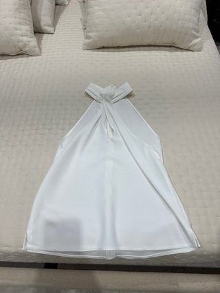 Top halter blanco Zara
