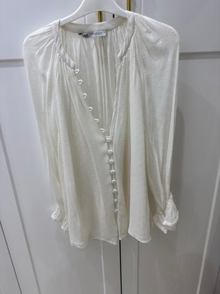 Camisa Blanca Zara Talla S