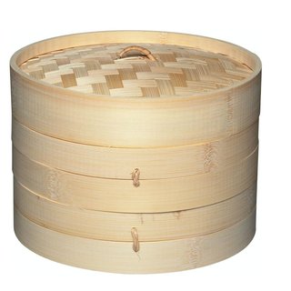 Vaporera de Bambú KitchenCraft 2 Pisos 20cm