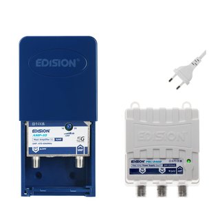 Amplificador Antena TV EDISION MAK-100 Mástil 24V