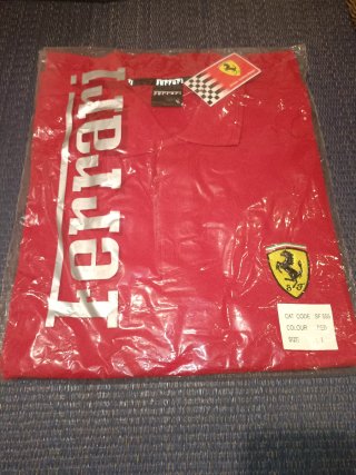 Polo Ferrari Rojo Talla L