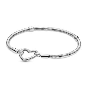 Pulsera Pandora Cadena Serpiente Corazón 18cm