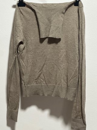 Jersey de punto beige Massimo Dutti