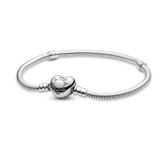 Pulsera Pandora Icons Cierre Corazón Plata 23cm