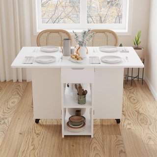 Mesa de Comedor plegable Salvaspazio Blanco 2 Rued