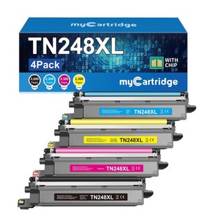Toner TN248XL Compatibile Brother, Confezione da 4 CMYK