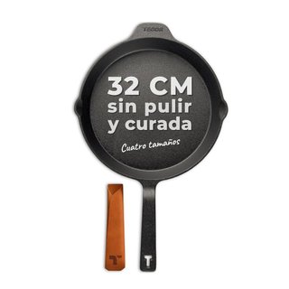 Sartén de Hierro Fundido TECOR 32cm Inducción