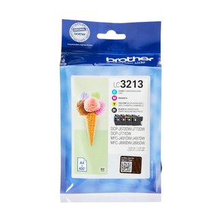 Cartucce d'inchiostro Brother LC3213VAL, confezione da 4