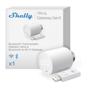 Cabezal Termostático Shelly BLU TRV Gen3 Radiador
