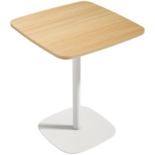 Mesa de comedor cuadrada y de cocina, acero, 60 cm