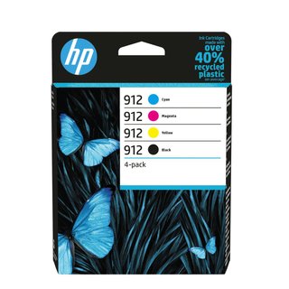 Cartucce d'inchiostro HP 912, confezione da 4 6ZC74AE