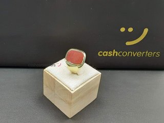 sello oro 14k con piedra