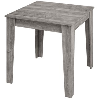 Mesa de comedor cocina aglomerado 80x80x75 cm gris
