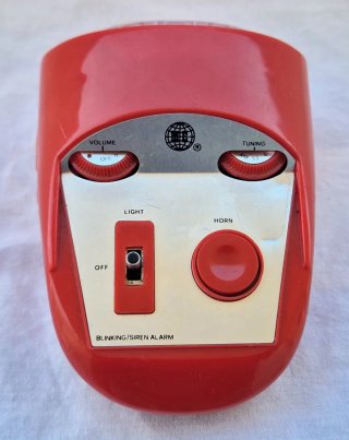 Radio alarma claxon con luz M&E bicicleta
