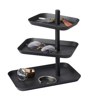 Organizador de Joyas Yamazaki Home 3 Niveles Negro