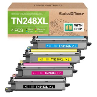 Tóner Compatible Brother TN248XL Pack 4 Colores
