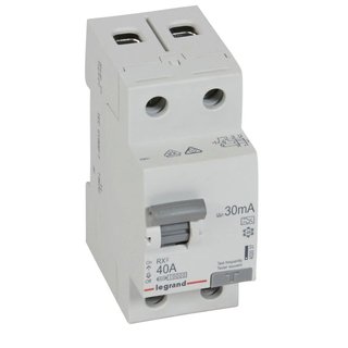 Diferencial Legrand RX3 40A 30mA 2P 402037 Tipo A
