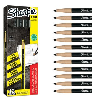 Rotuladores Sharpie Punta Fina Negros 12 Uds