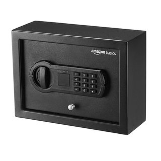 Caja Fuerte Electrónica Amazon Basics 30x22x11 cm