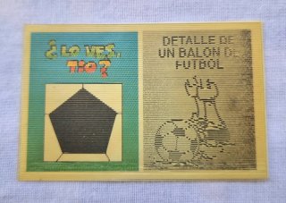 Cromo lupa adivinanzas bimbo y 1 lupa especial
