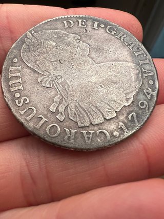 Moneda 8 Reales Potosí 1794