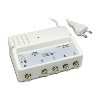 Amplificador Antena TDT Metronic 4 Salidas