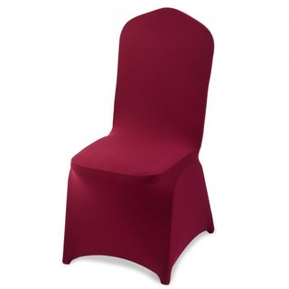 50 Pcs Fundas de Silla Burdeos, Funda de Silla de