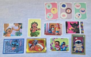 11 Cromos lilo & Stitch Super Scrap Book