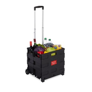 Carro de la Compra Plegable Caja Relaxdays 35kg