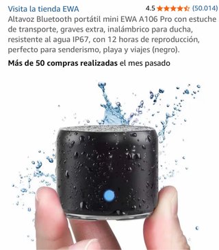 Altavoz Bluetooth Portátil EWA A106 Pro