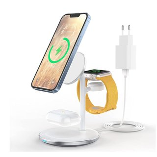 Caricabatterie wireless 3 in 1 MagSafe per iPhone