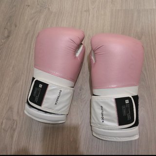 Guantes de Boxeo Outshock Rosa y Blanco