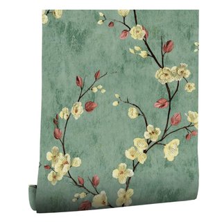 Papel Pintado Autoadhesivo myforHD Flores Retro