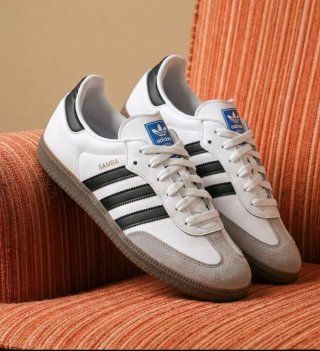 Zapatillas Adidas Samba Blanco y Negro