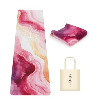 Esterilla de Yoga Plegable Gamuza 183x61 cm Rosa