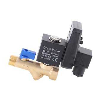 Válvula de Drenaje Temporizada Compresor G1/2 230V