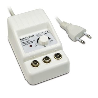 Amplificador TV Metronic 332187 2x24 dB Filtro 5G
