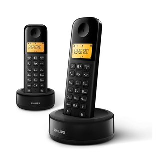 Telefono cordless Philips D1602B 2 terminali