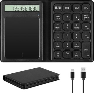 Luckits teclado numérico BT calculadora trackpad
