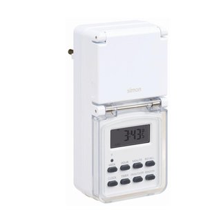 Programador Digital Semanal Simon Exterior IP44