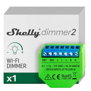 Regulador de Luz WiFi Shelly Dimmer 2 sin Neutro