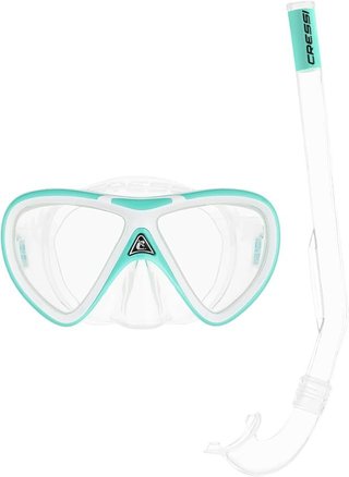 CRESSI Peg & Mini Island Set Verde Agua y Blanco