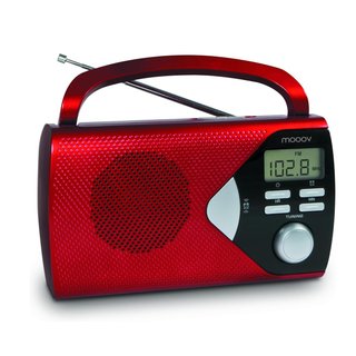 Radio Portátil AM/FM Metronic con Alarma Rojo