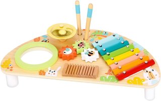 MOMO KIDS Mesa Musical Montessori Xilófono Tambor